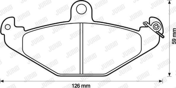 Jurid 571425D - Тормозные колодки, дисковые, комплект avtokuzovplus.com.ua