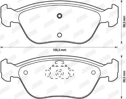 Jurid 571457J - Тормозные колодки, дисковые, комплект autodnr.net