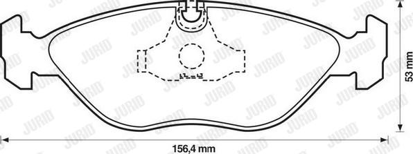 Jurid 571465J - Тормозные колодки, дисковые, комплект autodnr.net