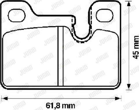 Jurid 571489J - Тормозные колодки, дисковые, комплект avtokuzovplus.com.ua