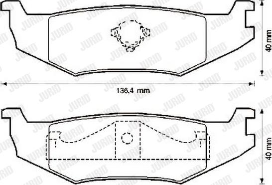 Jurid 571516J - Тормозные колодки, дисковые, комплект avtokuzovplus.com.ua