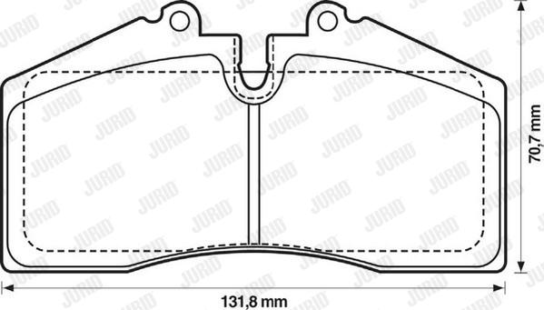 Jurid 571534J - Гальмівні колодки, дискові гальма autocars.com.ua