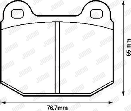 Jurid 571543J - Гальмівні колодки, дискові гальма autocars.com.ua