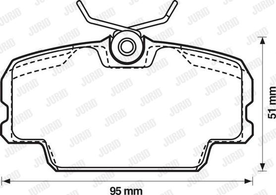 Jurid 571559J - Тормозные колодки, дисковые, комплект avtokuzovplus.com.ua