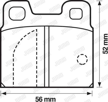 Jurid 571804J - Тормозные колодки, дисковые, комплект avtokuzovplus.com.ua