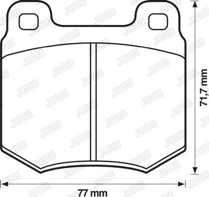 Jurid 571805J - Гальмівні колодки, дискові гальма autocars.com.ua