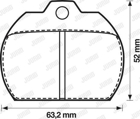 Jurid 571807J - Гальмівні колодки, дискові гальма autocars.com.ua