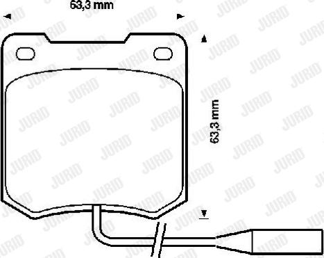 Jurid 571817J - Тормозные колодки, дисковые, комплект avtokuzovplus.com.ua