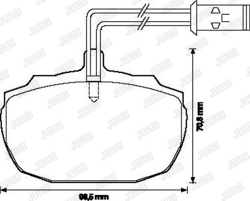 Jurid 571821J - Тормозные колодки, дисковые, комплект autodnr.net