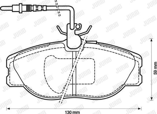 Jurid 571838J - Тормозные колодки, дисковые, комплект autodnr.net