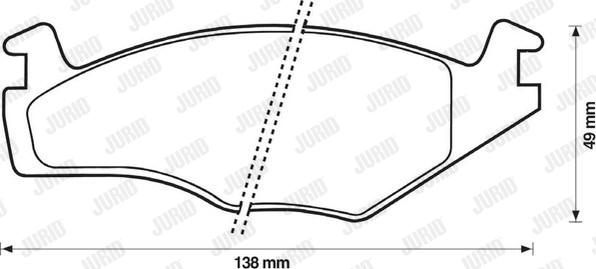 Jurid 571848D - Гальмівні колодки, дискові гальма autocars.com.ua