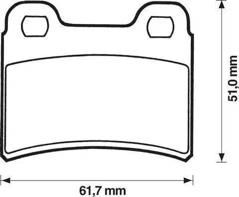 DKarta DK.1637872 - Гальмівні колодки, дискові гальма autocars.com.ua