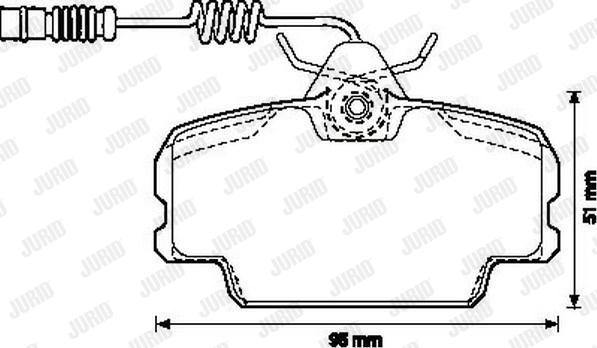 Jurid 571868J - Тормозные колодки, дисковые, комплект autodnr.net