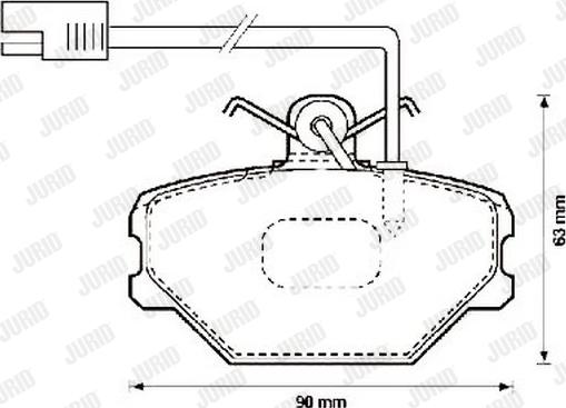 Jurid 571869J - Тормозные колодки, дисковые, комплект avtokuzovplus.com.ua