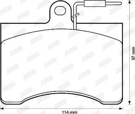 Jurid 571895J - Гальмівні колодки, дискові гальма autocars.com.ua