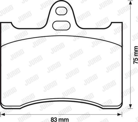 Jurid 571896J - Гальмівні колодки, дискові гальма autocars.com.ua