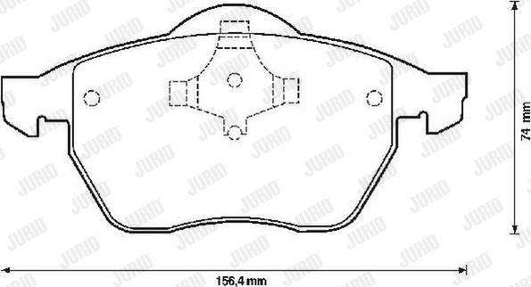 Jurid 571900JC - Тормозные колодки, дисковые, комплект avtokuzovplus.com.ua