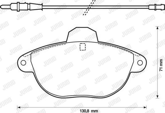 Jurid 571903J - Тормозные колодки, дисковые, комплект avtokuzovplus.com.ua