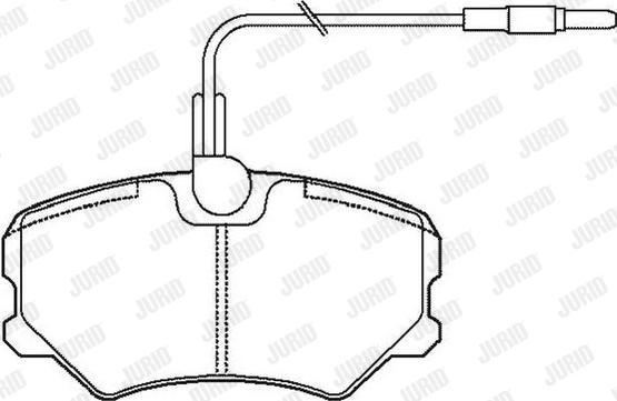 Jurid 571904J - Тормозные колодки, дисковые, комплект avtokuzovplus.com.ua