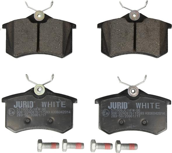 Jurid 571906JC - Гальмівні колодки, дискові гальма autocars.com.ua