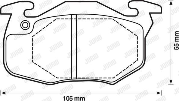 Jurid 571911D - Гальмівні колодки, дискові гальма autocars.com.ua