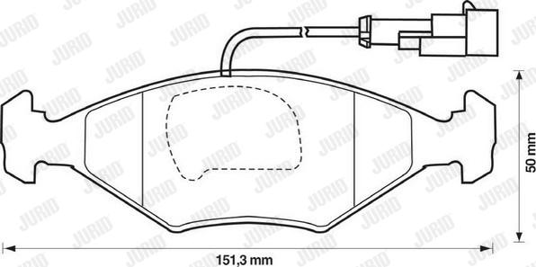 Jurid 571917J - Тормозные колодки, дисковые, комплект avtokuzovplus.com.ua