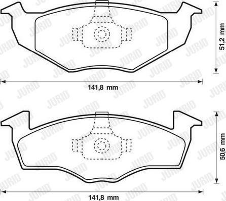 Jurid 571923D - Тормозные колодки, дисковые, комплект avtokuzovplus.com.ua