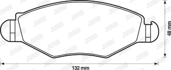 Jurid 571930J - Тормозные колодки, дисковые, комплект autodnr.net