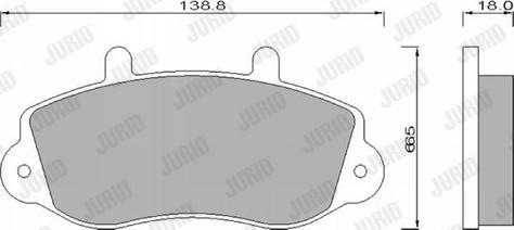 Jurid 571932J - Тормозные колодки, дисковые, комплект avtokuzovplus.com.ua