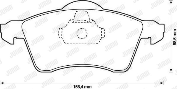 Jurid 571934J - Тормозные колодки, дисковые, комплект avtokuzovplus.com.ua