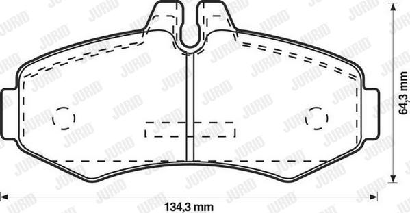 Jurid 571946J - Гальмівні колодки, дискові гальма autocars.com.ua