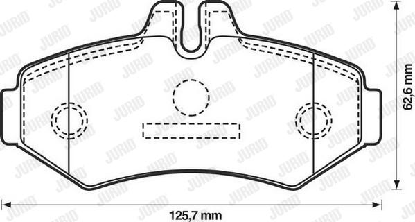 Jurid 571950J - Тормозные колодки, дисковые, комплект autodnr.net