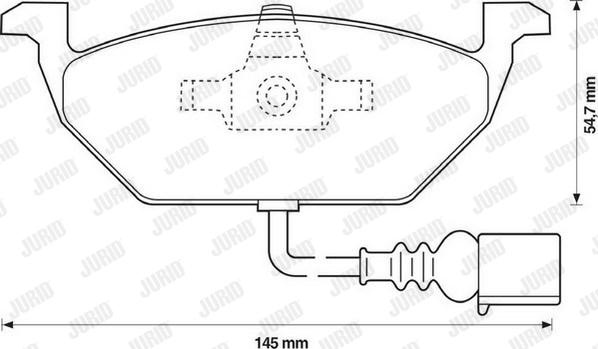 Jurid 571971D - Гальмівні колодки, дискові гальма autocars.com.ua