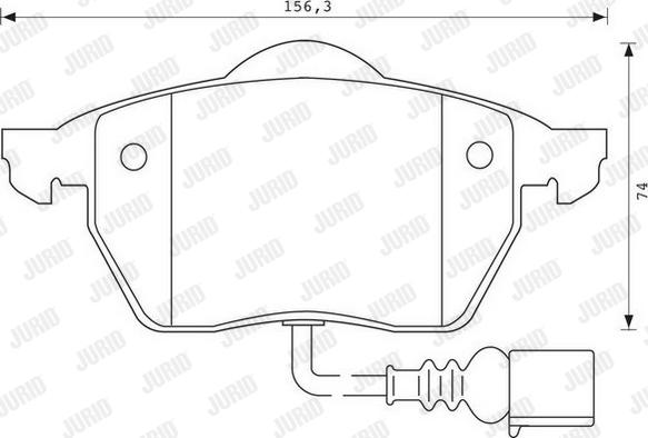 Jurid 571984J - Тормозные колодки, дисковые, комплект autodnr.net