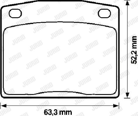 Jurid 572106J - Тормозные колодки, дисковые, комплект avtokuzovplus.com.ua