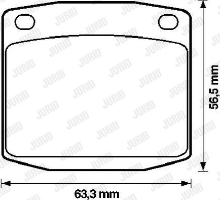 Jurid 572107J - Тормозные колодки, дисковые, комплект avtokuzovplus.com.ua