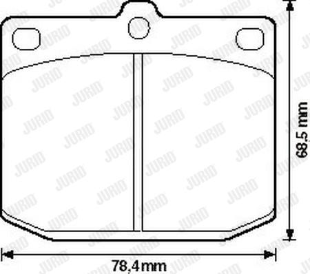 Jurid 572115J - Гальмівні колодки, дискові гальма autocars.com.ua