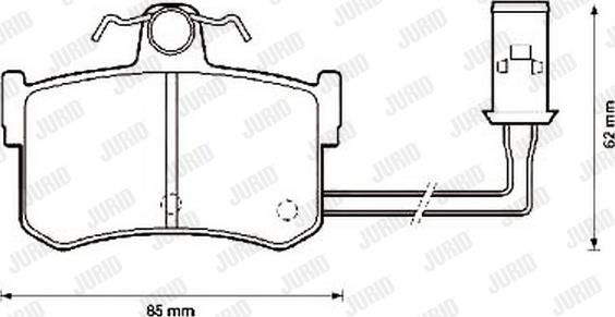 Jurid 572124J - Тормозные колодки, дисковые, комплект avtokuzovplus.com.ua