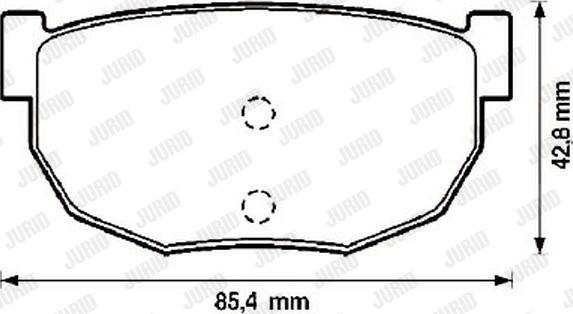 Jurid 572129J - Тормозные колодки, дисковые, комплект autodnr.net