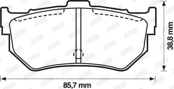 Jurid 572133J - Тормозные колодки, дисковые, комплект avtokuzovplus.com.ua