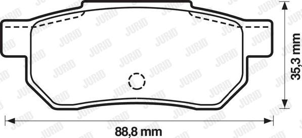 Jurid 572135J - Тормозные колодки, дисковые, комплект autodnr.net