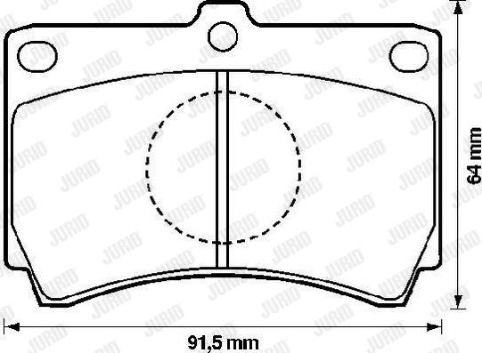 Jurid 572143J - Тормозные колодки, дисковые, комплект avtokuzovplus.com.ua