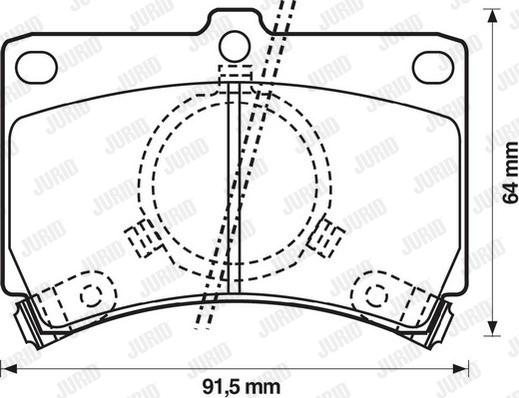 Jurid 572144J - Тормозные колодки, дисковые, комплект autodnr.net