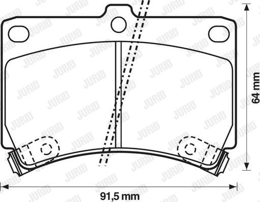 JURID 572145J - Тормозные колодки, дисковые, комплект avtokuzovplus.com.ua