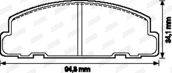 Jurid 572148J - Гальмівні колодки, дискові гальма autocars.com.ua