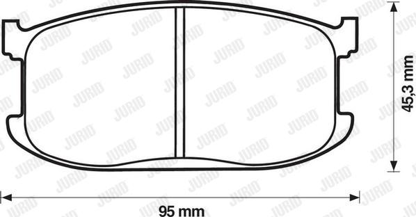 Jurid 572149J - Тормозные колодки, дисковые, комплект autodnr.net