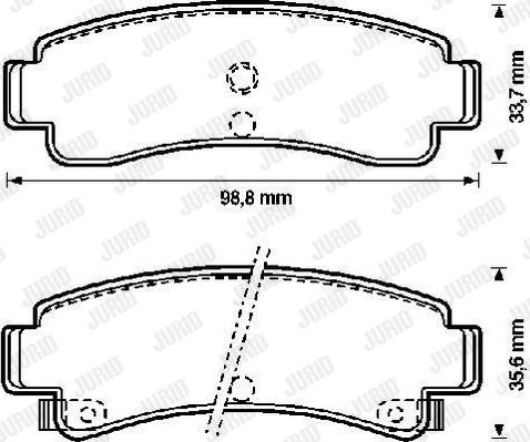 Jurid 572155J - Тормозные колодки, дисковые, комплект avtokuzovplus.com.ua