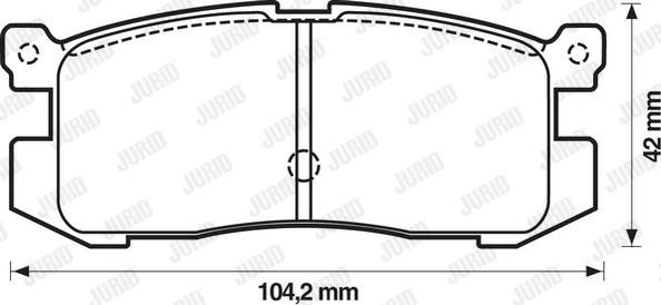 Jurid 572169J - Гальмівні колодки, дискові гальма autocars.com.ua