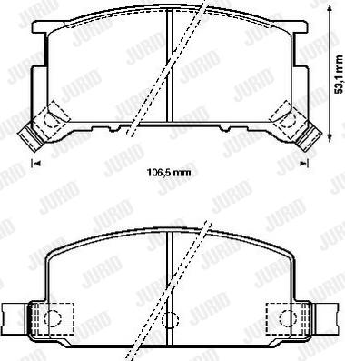 Jurid 572172J - Тормозные колодки, дисковые, комплект autodnr.net