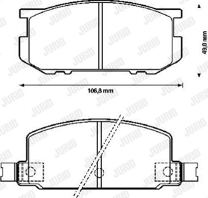 Jurid 572177J - Тормозные колодки, дисковые, комплект autodnr.net